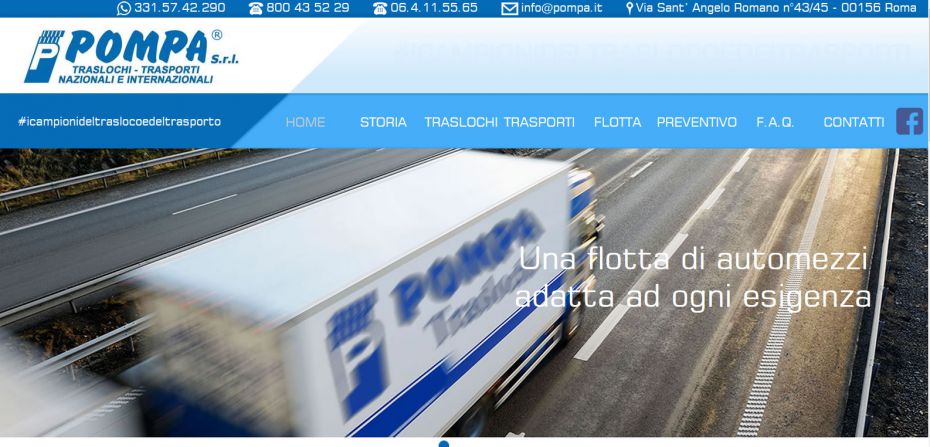 Traslochi Pompa, i Campioni del Trasloco